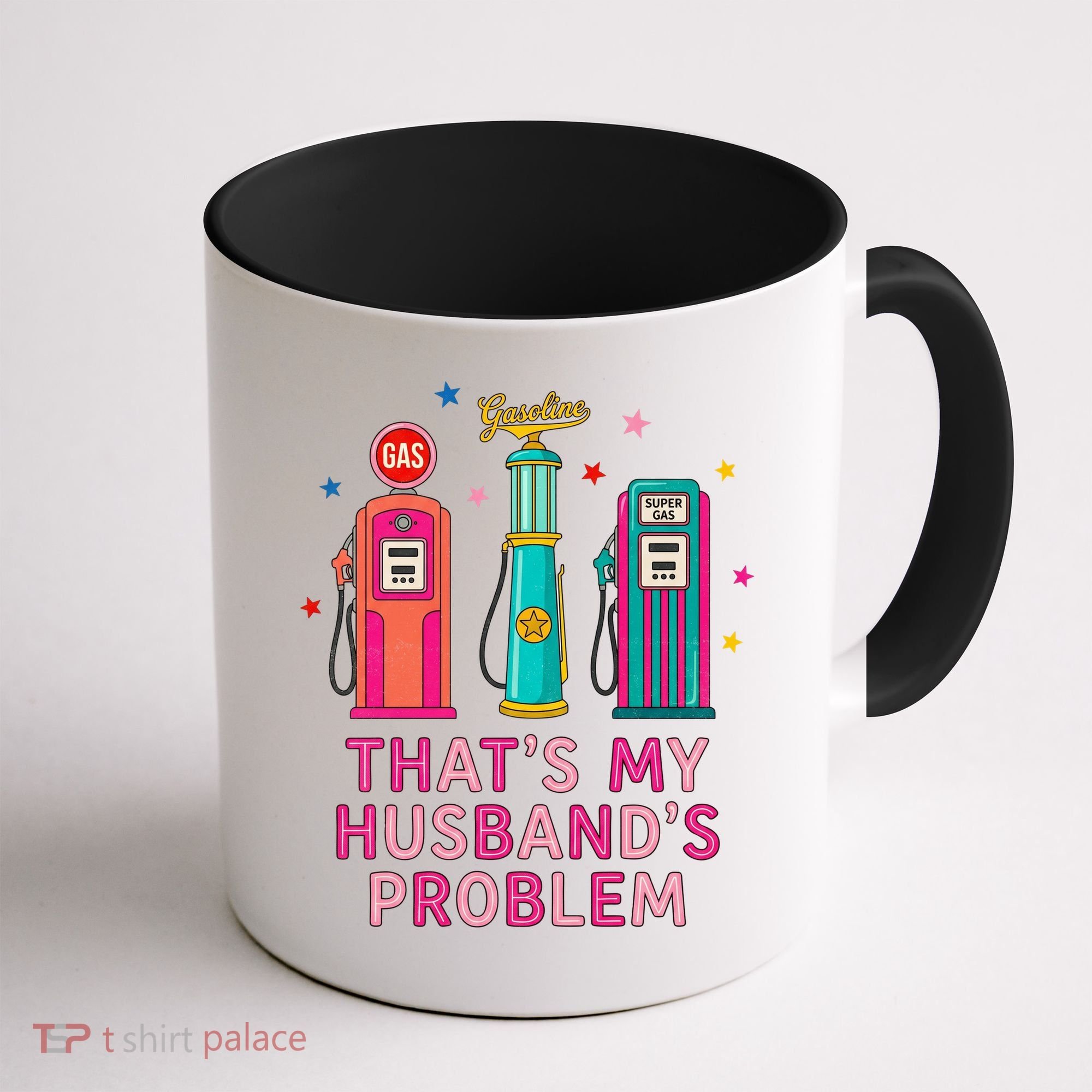That’s My Husband’s Problem Funny Wife Gas Coffee Mug