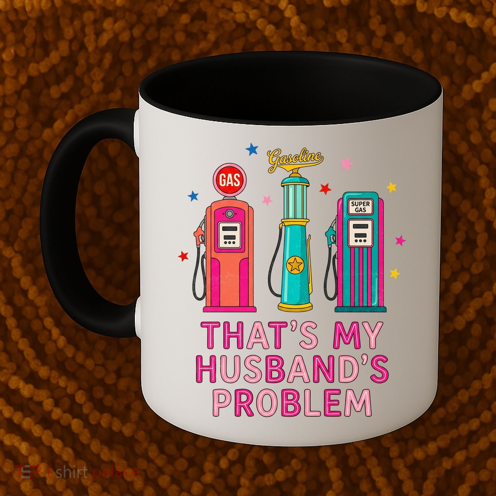 That’s My Husband’s Problem Funny Wife Gas Coffee Mug