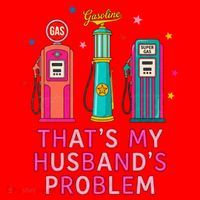 That’s My Husband’s Problem Funny Wife Gas Santa Hat thumb 1