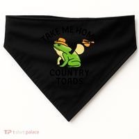 Take Me Home Country Toads USA-Made Doggie Bandana thumb 0