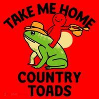 Take Me Home Country Toads Santa Hat thumb 1