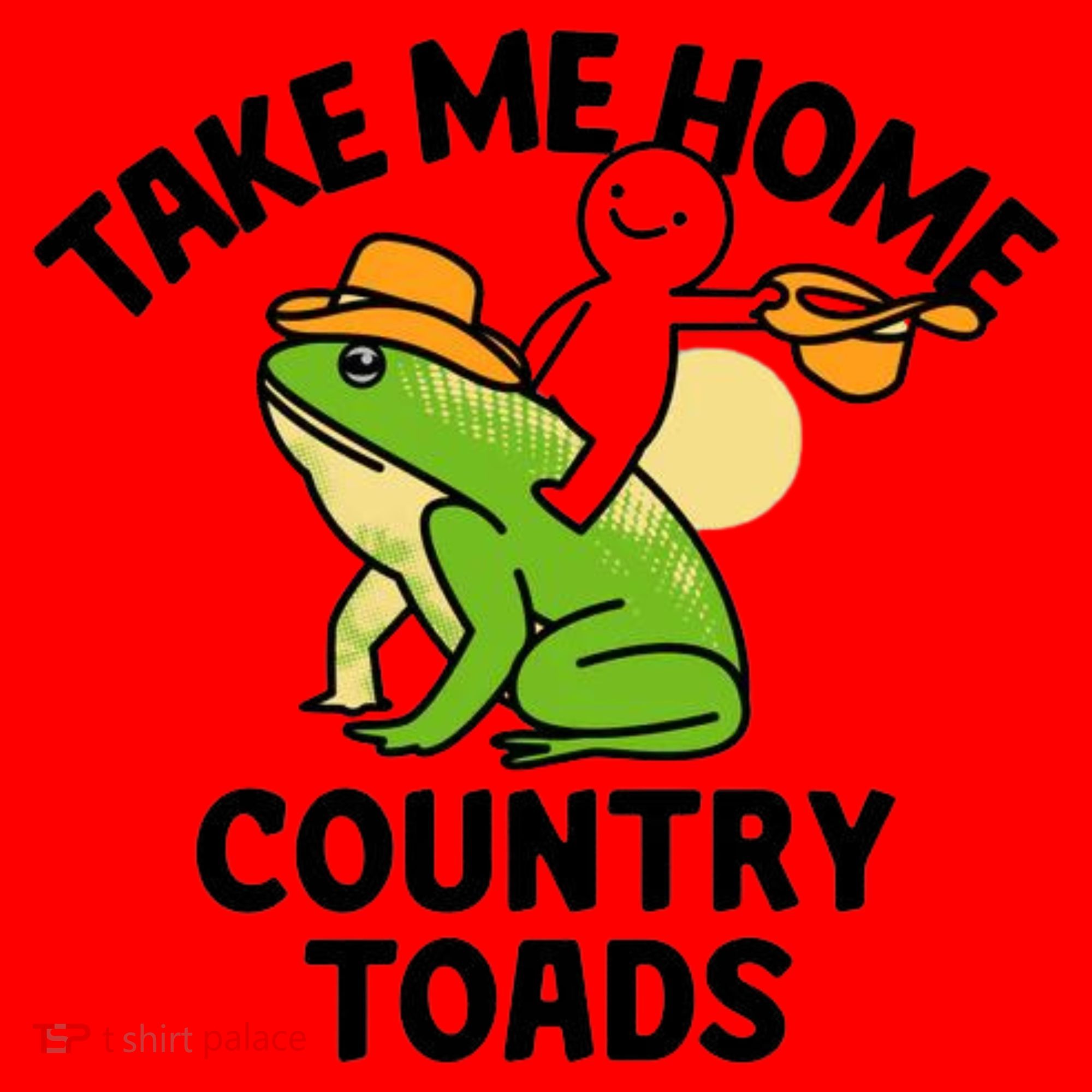 Take Me Home Country Toads Santa Hat