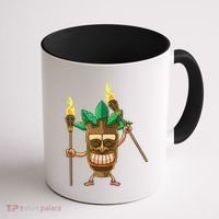 Tiki Man Hawaiian Summer Tropical Luau Party Coffee Mug thumb 1
