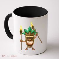 Tiki Man Hawaiian Summer Tropical Luau Party Coffee Mug thumb 0