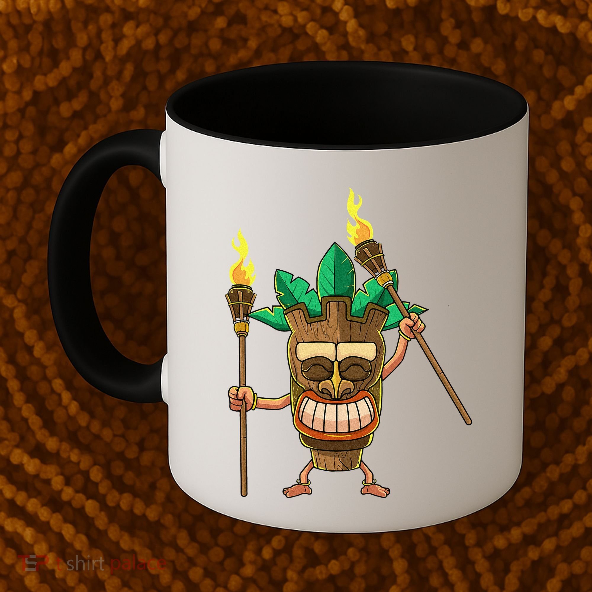 Tiki Man Hawaiian Summer Tropical Luau Party Coffee Mug
