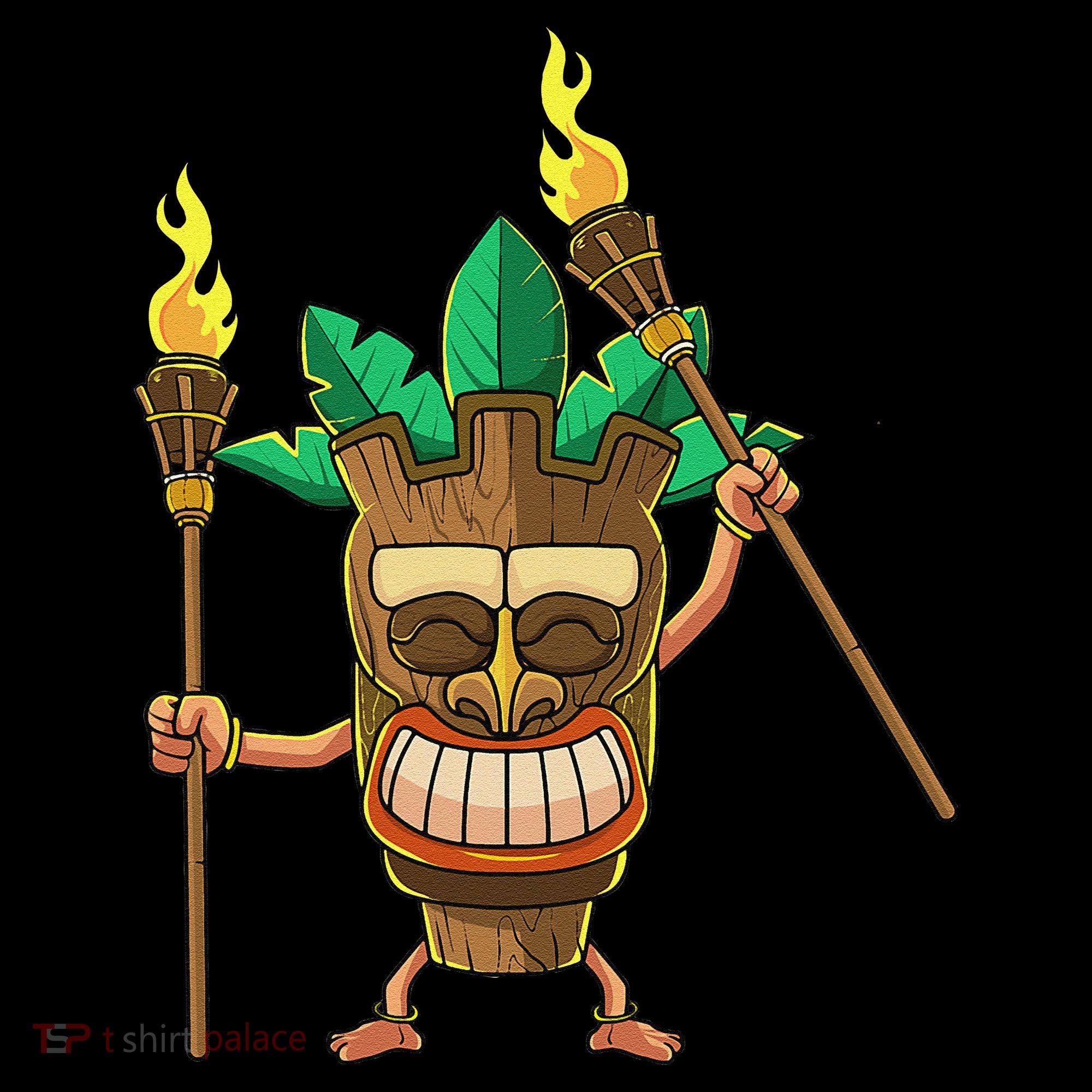 Tiki Man Hawaiian Summer Tropical Luau Party Coffee Mug
