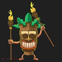 Tiki Man Hawaiian Summer Tropical Luau Party Tumbler thumb 3