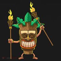 Tiki Man Hawaiian Summer Tropical Luau Party Ornament thumb 1