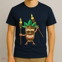 Tiki Man Hawaiian Summer Tropical Luau Party T-Shirt thumb 3