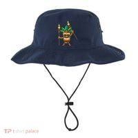 Tiki Man Hawaiian Summer Tropical Luau Party Bucket Hat thumb 0