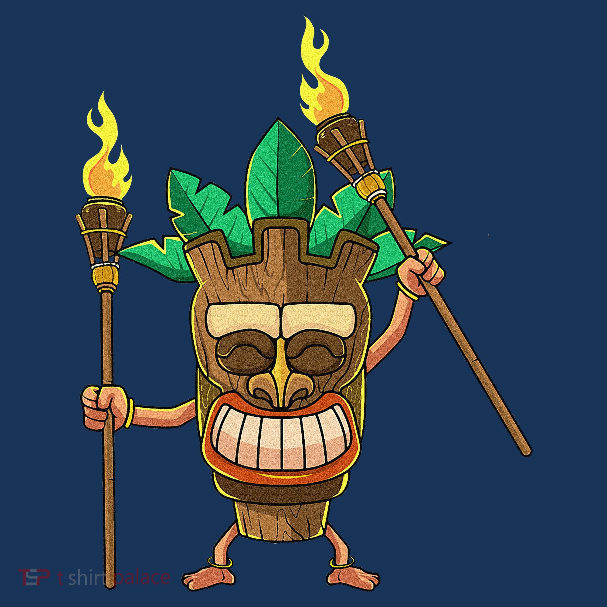Tiki Man Hawaiian Summer Tropical Luau Party Women's Hoodie