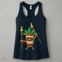 Tiki Man Hawaiian Summer Tropical Luau Party Women's Tank Top thumb 3