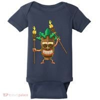 Tiki Man Hawaiian Summer Tropical Luau Party Baby Bodysuit thumb 0