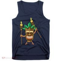 Tiki Man Hawaiian Summer Tropical Luau Party Tank Top thumb 0