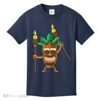 Tiki Man Hawaiian Summer Tropical Luau Party Kids T-Shirt thumb 0