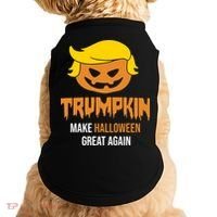 Trumpkin Make Halloween Great Again Funny Pro Trump Doggie Tank thumb 0
