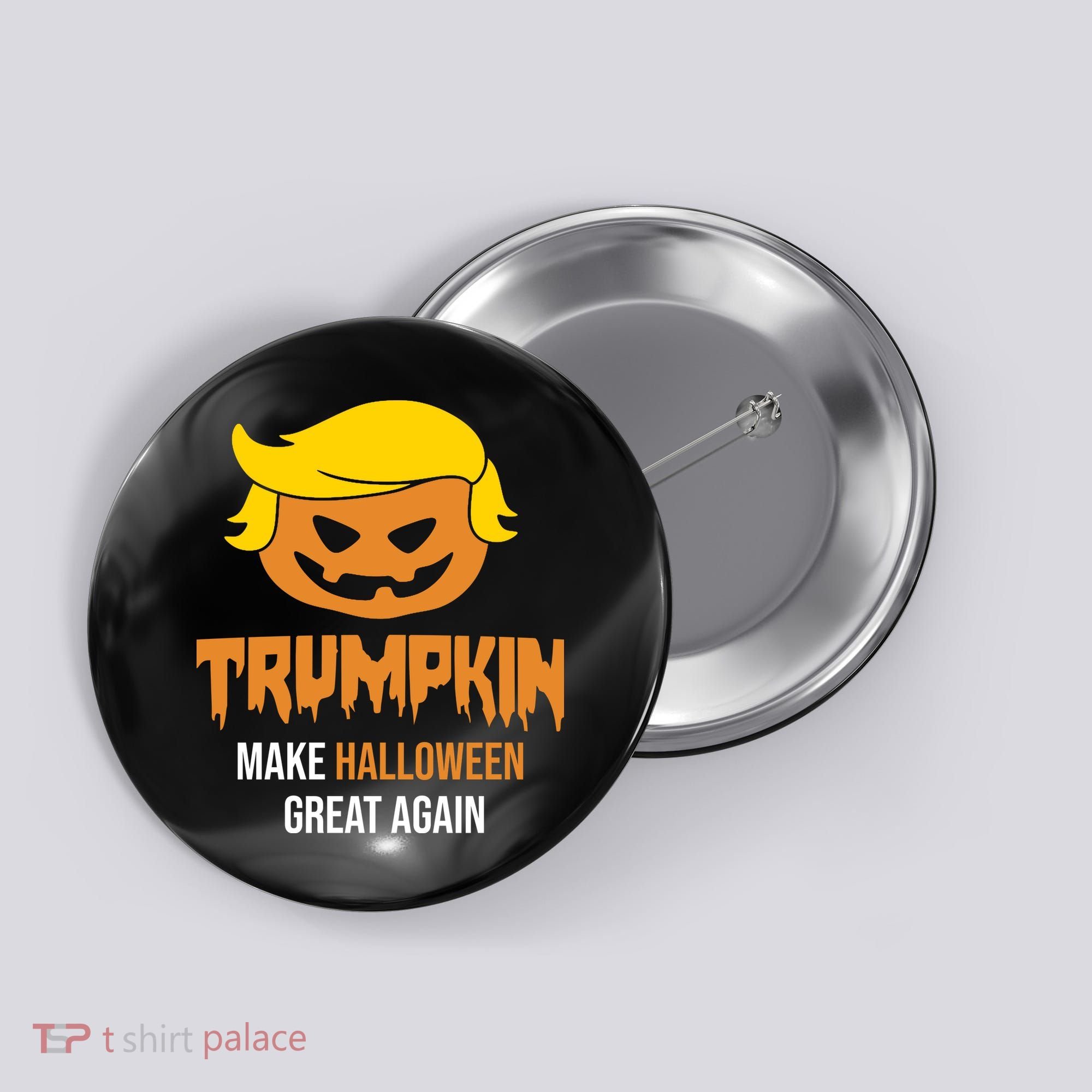 Trumpkin Make Halloween Great Again Funny Pro Trump Button