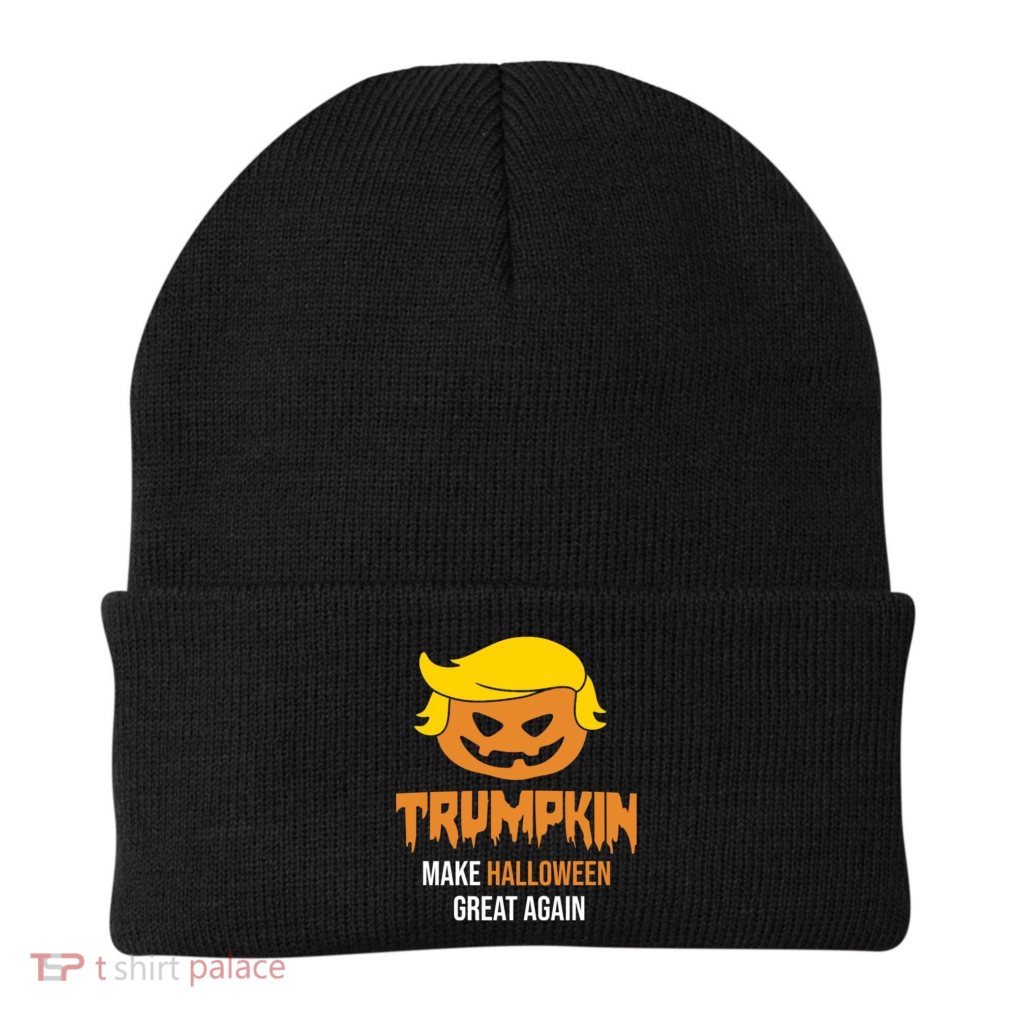 Trumpkin Make Halloween Great Again Funny Pro Trump Beanie