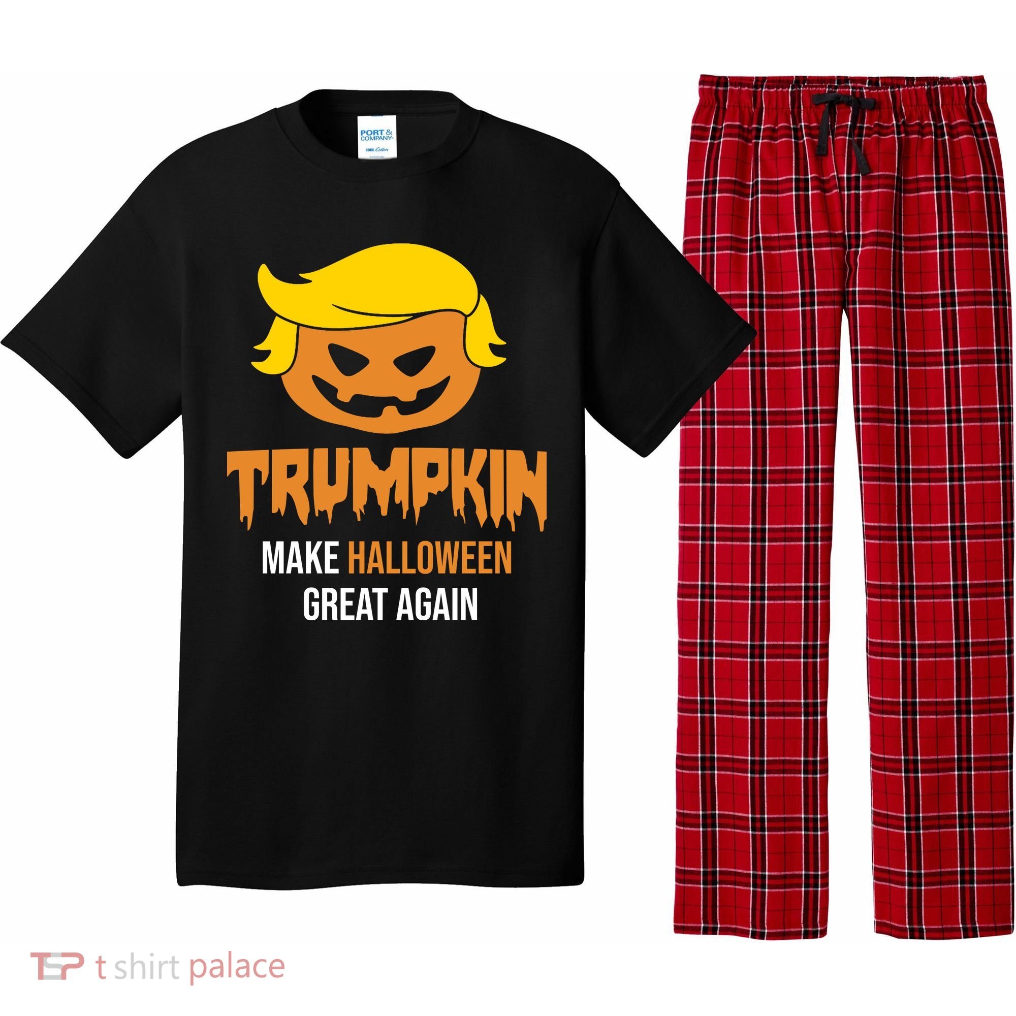 Trumpkin Make Halloween Great Again Funny Pro Trump Pajama Set