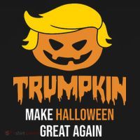 Trumpkin Make Halloween Great Again Funny Pro Trump Women's Hoodie thumb 2