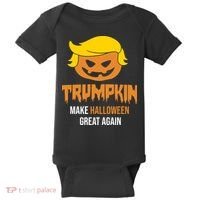Trumpkin Make Halloween Great Again Funny Pro Trump Baby Bodysuit thumb 0