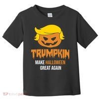 Trumpkin Make Halloween Great Again Funny Pro Trump Toddler T-Shirt thumb 0