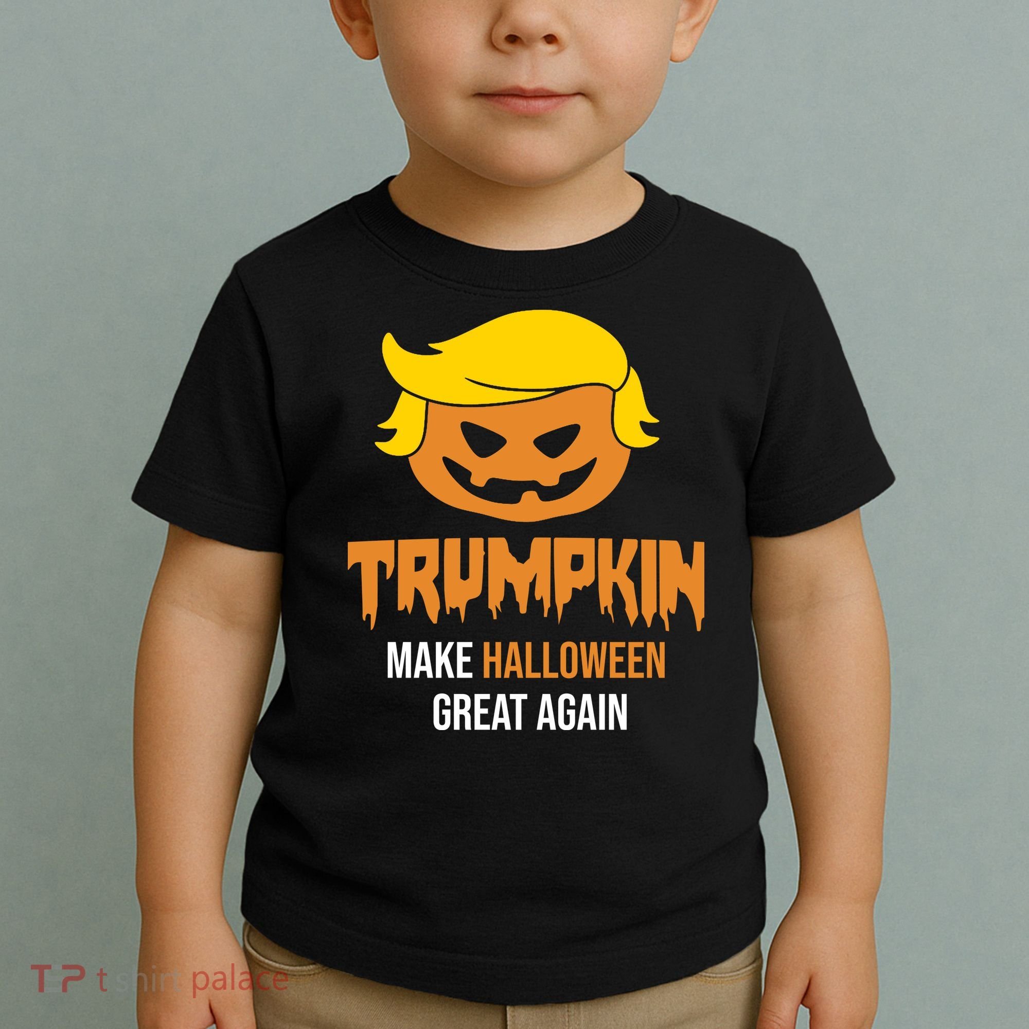 Trumpkin Make Halloween Great Again Funny Pro Trump Toddler T-Shirt
