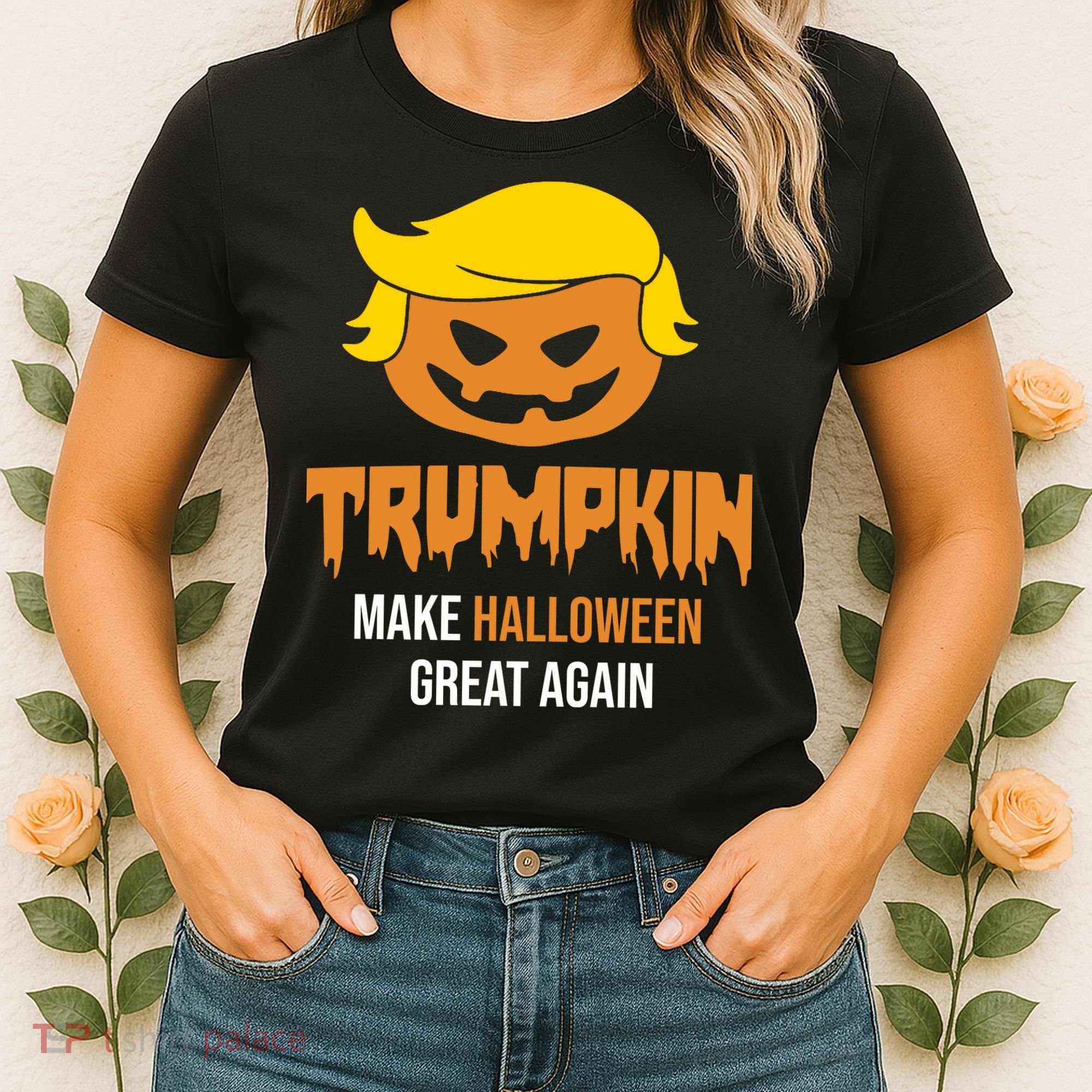 Trumpkin Make Halloween Great Again Funny Pro Trump Women's T-Shirt