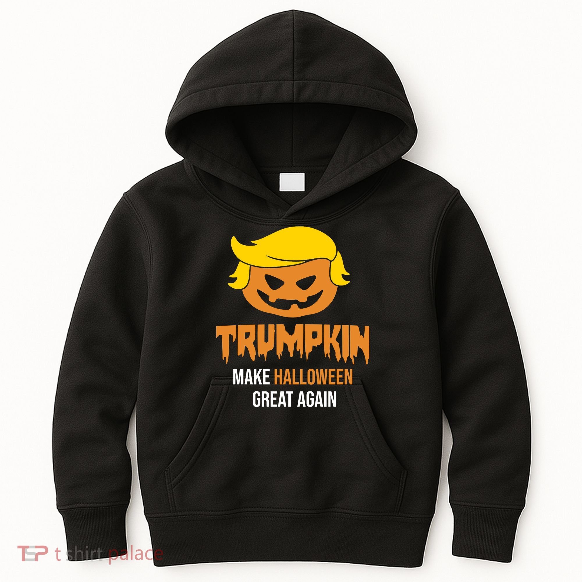 Trumpkin Make Halloween Great Again Funny Pro Trump Kids Hoodie