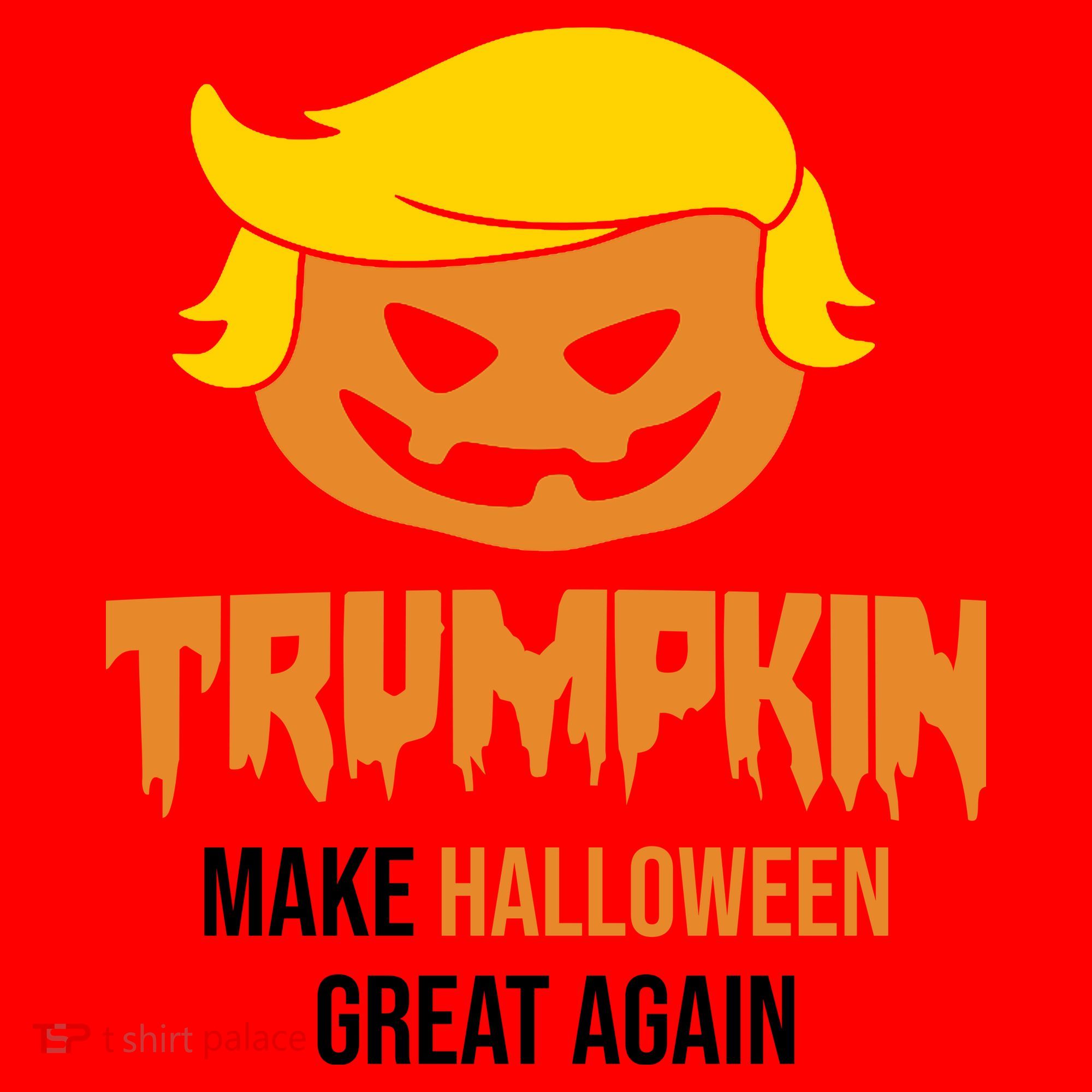 Trumpkin Make Halloween Great Again Funny Pro Trump Santa Hat