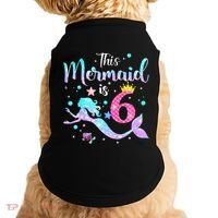 This Mermaid Is 6th Birthday Daughter Doggie Tank thumb 0