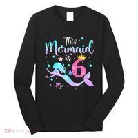 This Mermaid Is 6th Birthday Daughter Long Sleeve Shirt thumb 0