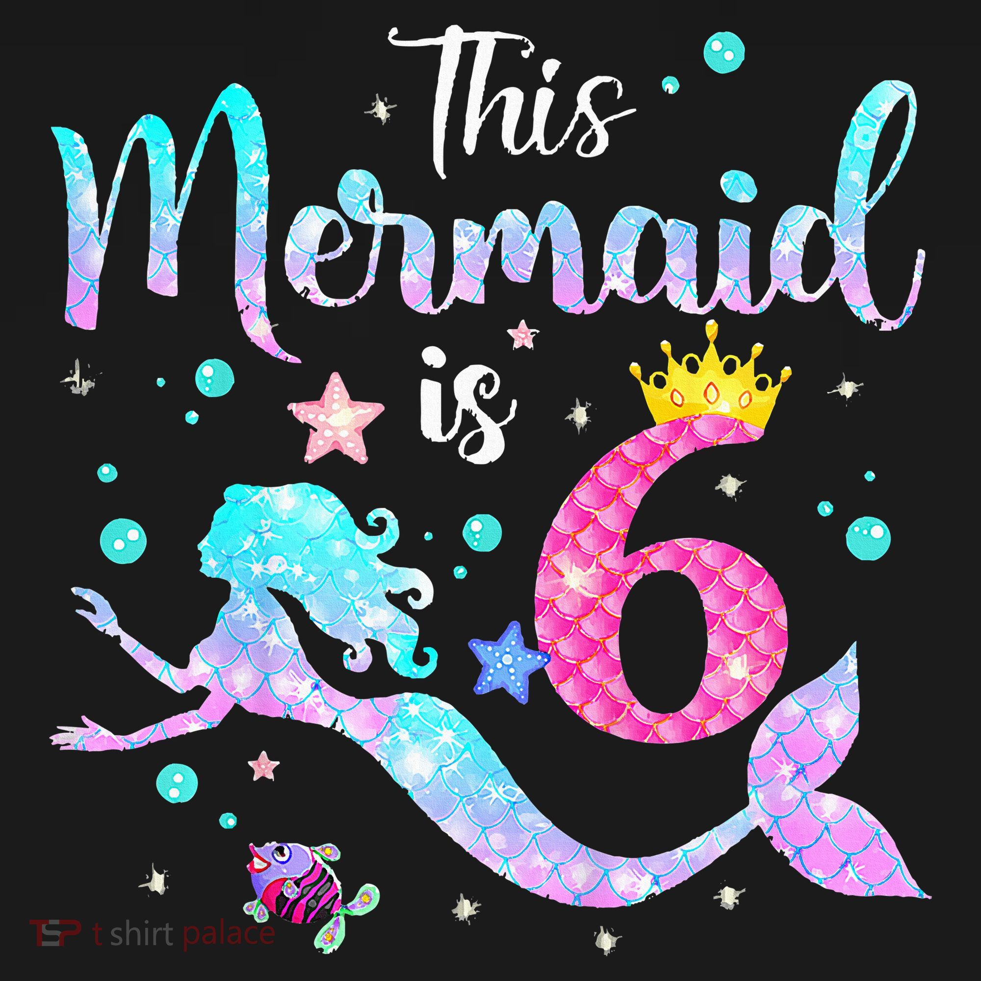 This Mermaid Is 6th Birthday Daughter Long Sleeve Shirt