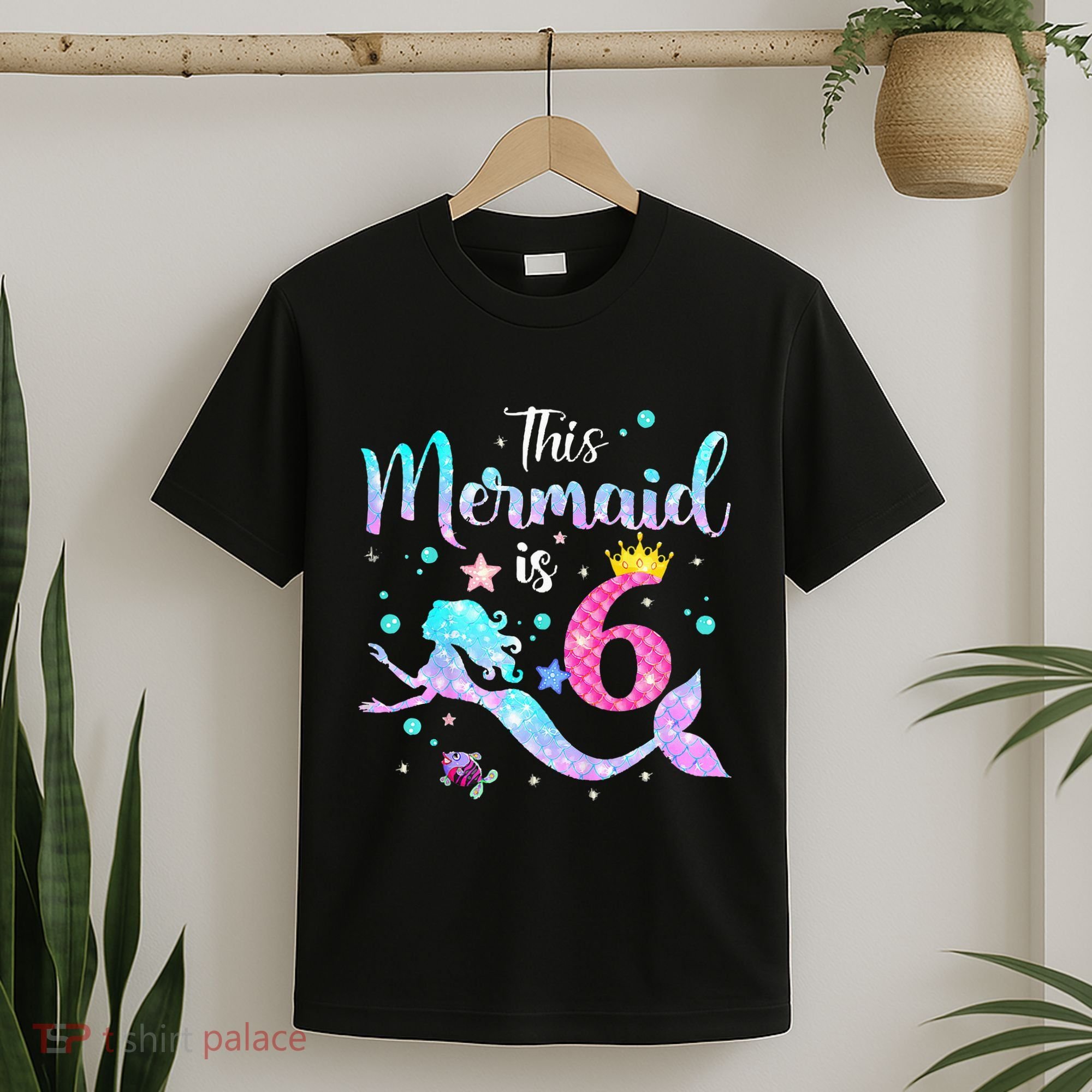 This Mermaid Is 6th Birthday Daughter T-Shirt