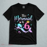 This Mermaid Is 6th Birthday Daughter T-Shirt thumb 5