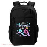 This Mermaid Is 6th Birthday Daughter Backpack thumb 0