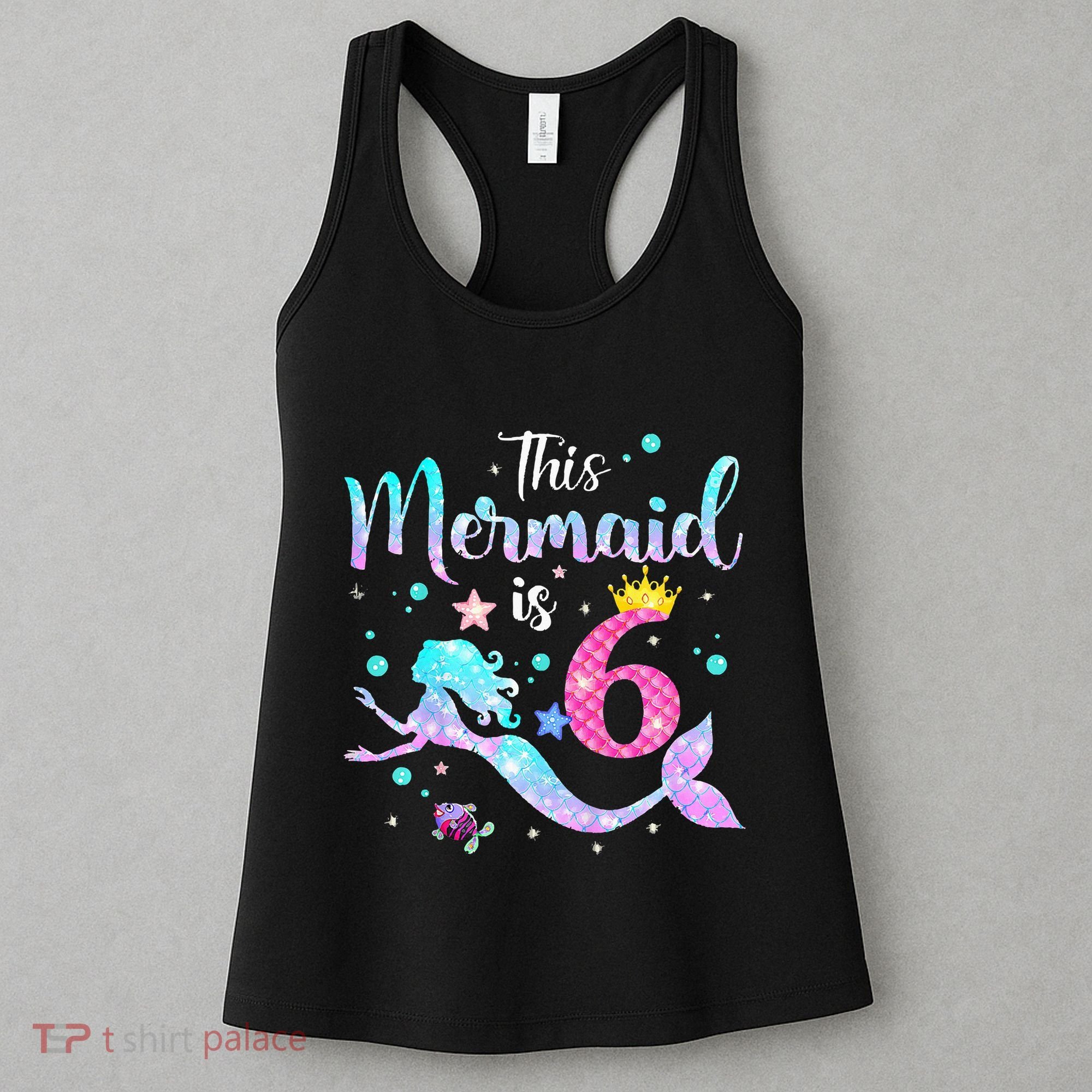 This Mermaid Is 6th Birthday Daughter Women's Tank Top