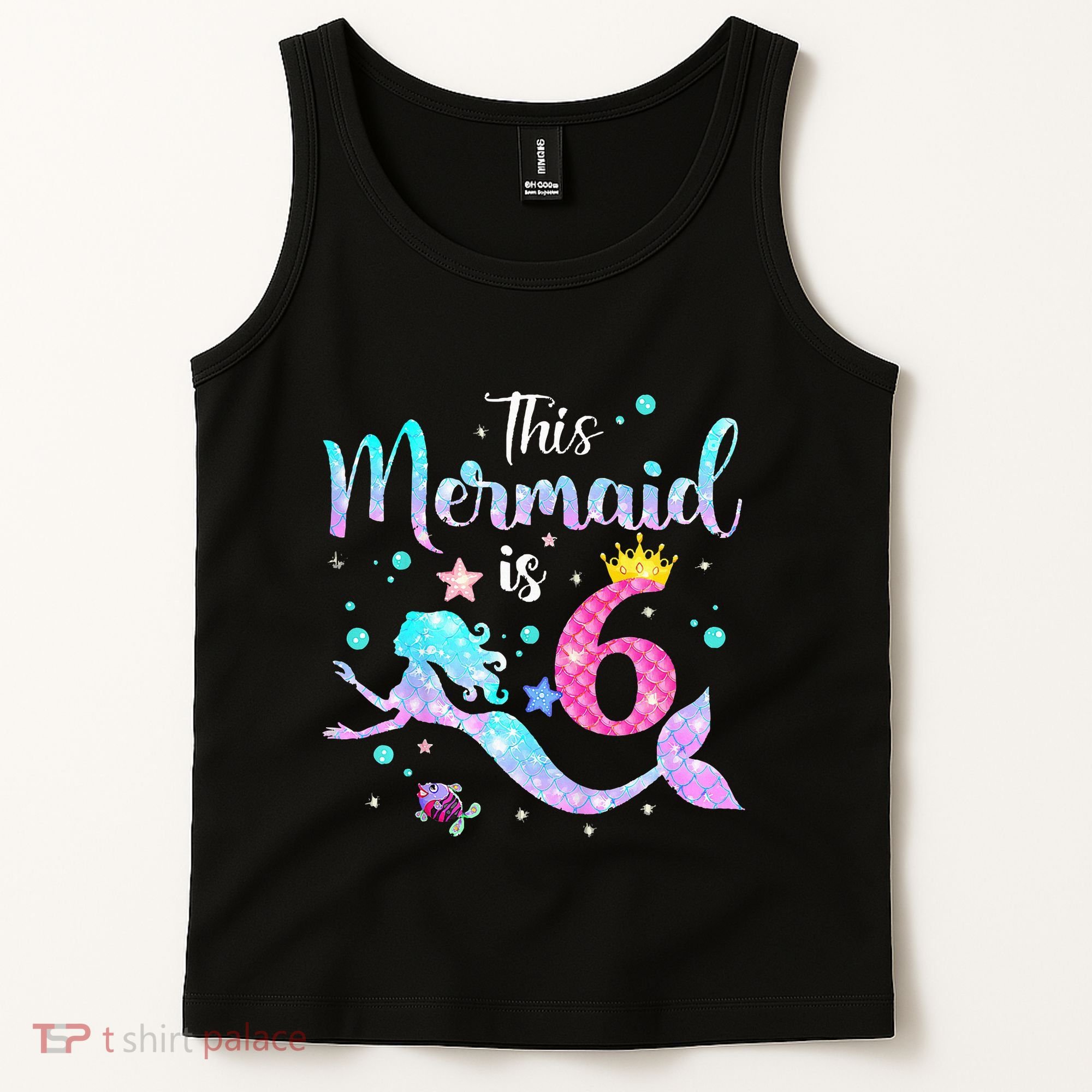 This Mermaid Is 6th Birthday Daughter Tank Top