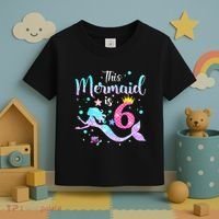 This Mermaid Is 6th Birthday Daughter Toddler T-Shirt thumb 3