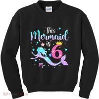 This Mermaid Is 6th Birthday Daughter Kids Sweatshirt thumb 0