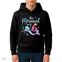 This Mermaid Is 6th Birthday Daughter Kids Hoodie thumb 4