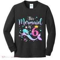 This Mermaid Is 6th Birthday Daughter Kids Long Sleeve Shirt thumb 0