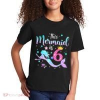 This Mermaid Is 6th Birthday Daughter Kids T-Shirt thumb 2