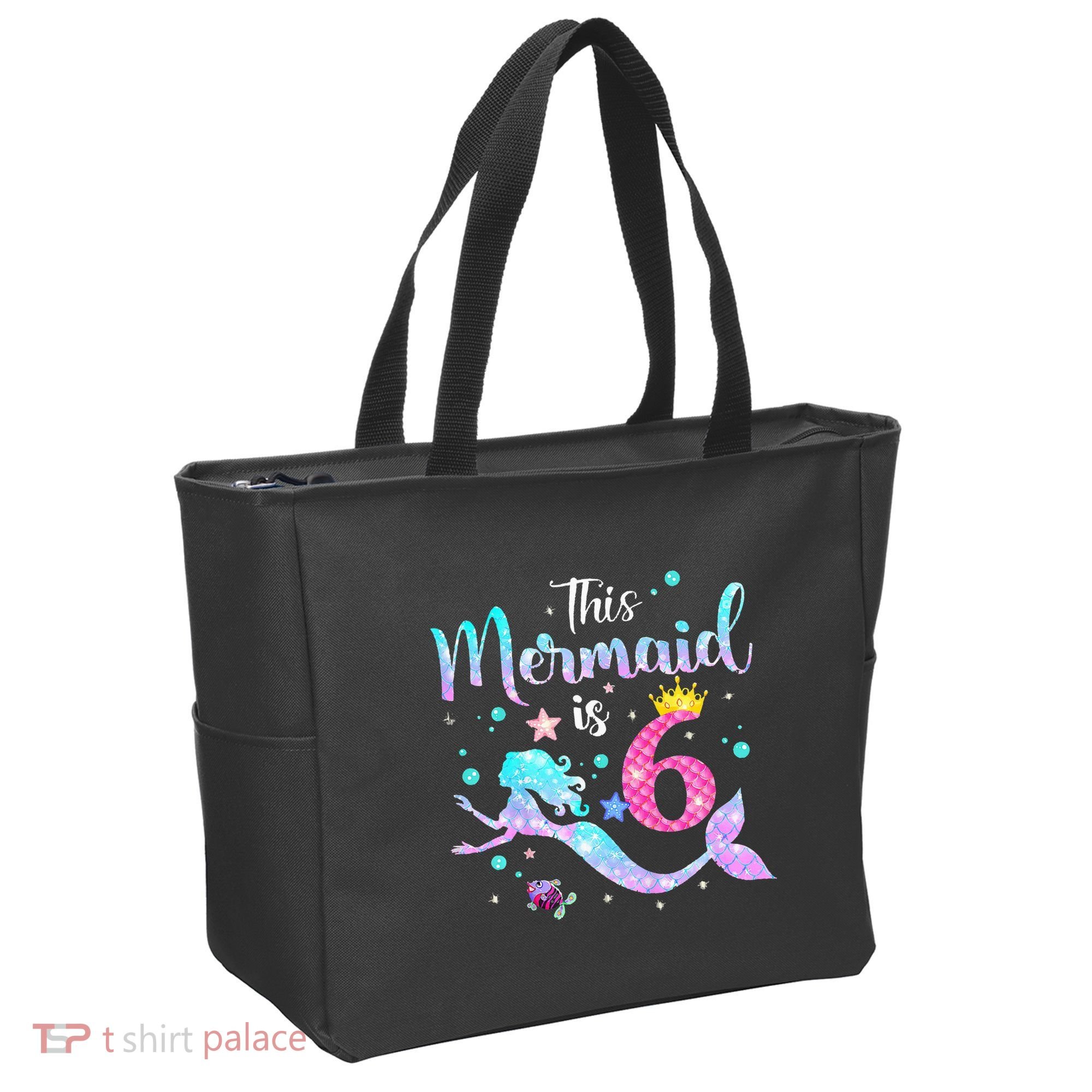 This Mermaid Is 6th Birthday Daughter Tote Bag