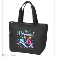 This Mermaid Is 6th Birthday Daughter Tote Bag thumb 3