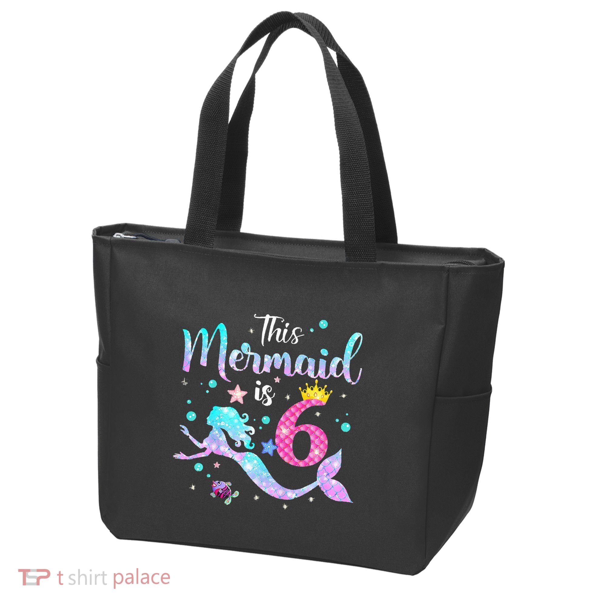 This Mermaid Is 6th Birthday Daughter Tote Bag