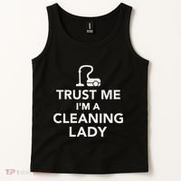 Trust Me IM A Cleaning Lady Tank Top thumb 2