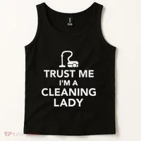 Trust Me IM A Cleaning Lady Tank Top thumb 2