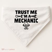 Trust Me I'm A Bike Mechanic USA-Made Doggie Bandana thumb 0