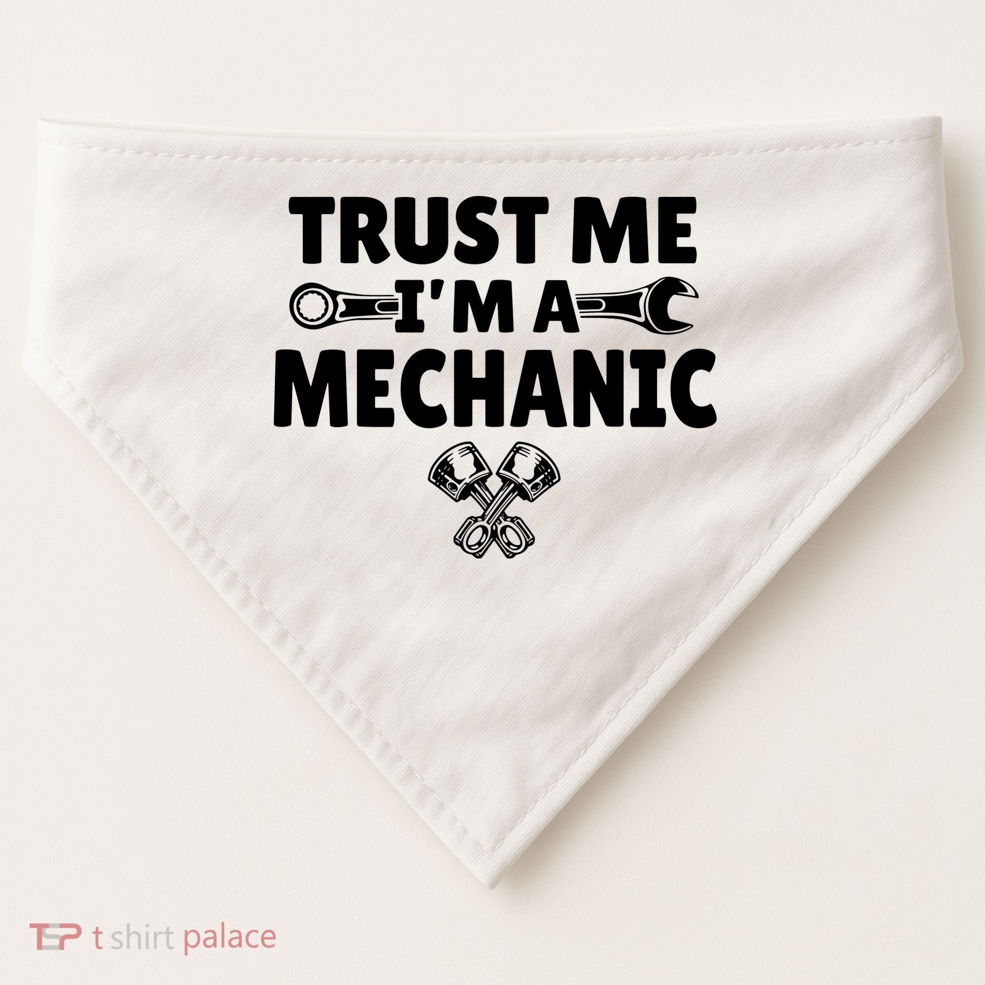 Trust Me I'm A Bike Mechanic USA-Made Doggie Bandana